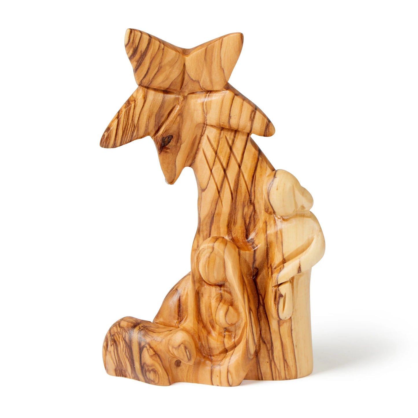 Holy Family Statue With Shooting Star And Sheep Handmade