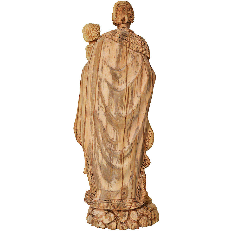 Statue of Joseph Holding Baby Jesus