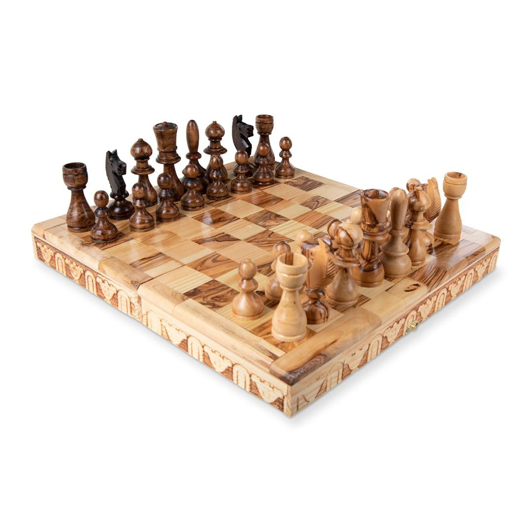 Olive Wood Handmade Chess Set