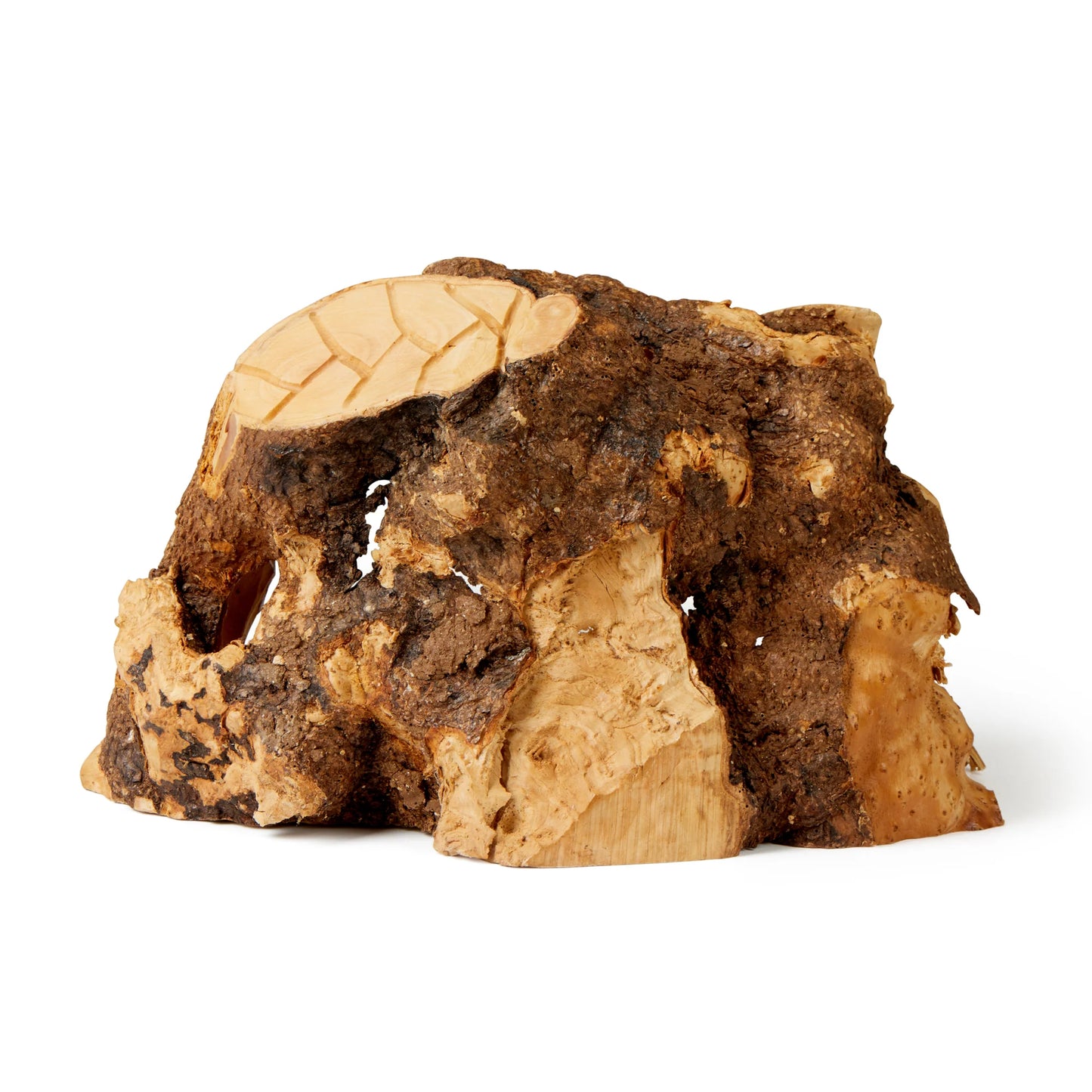 Hand Carved Olive Wood Cave Nativity Scene