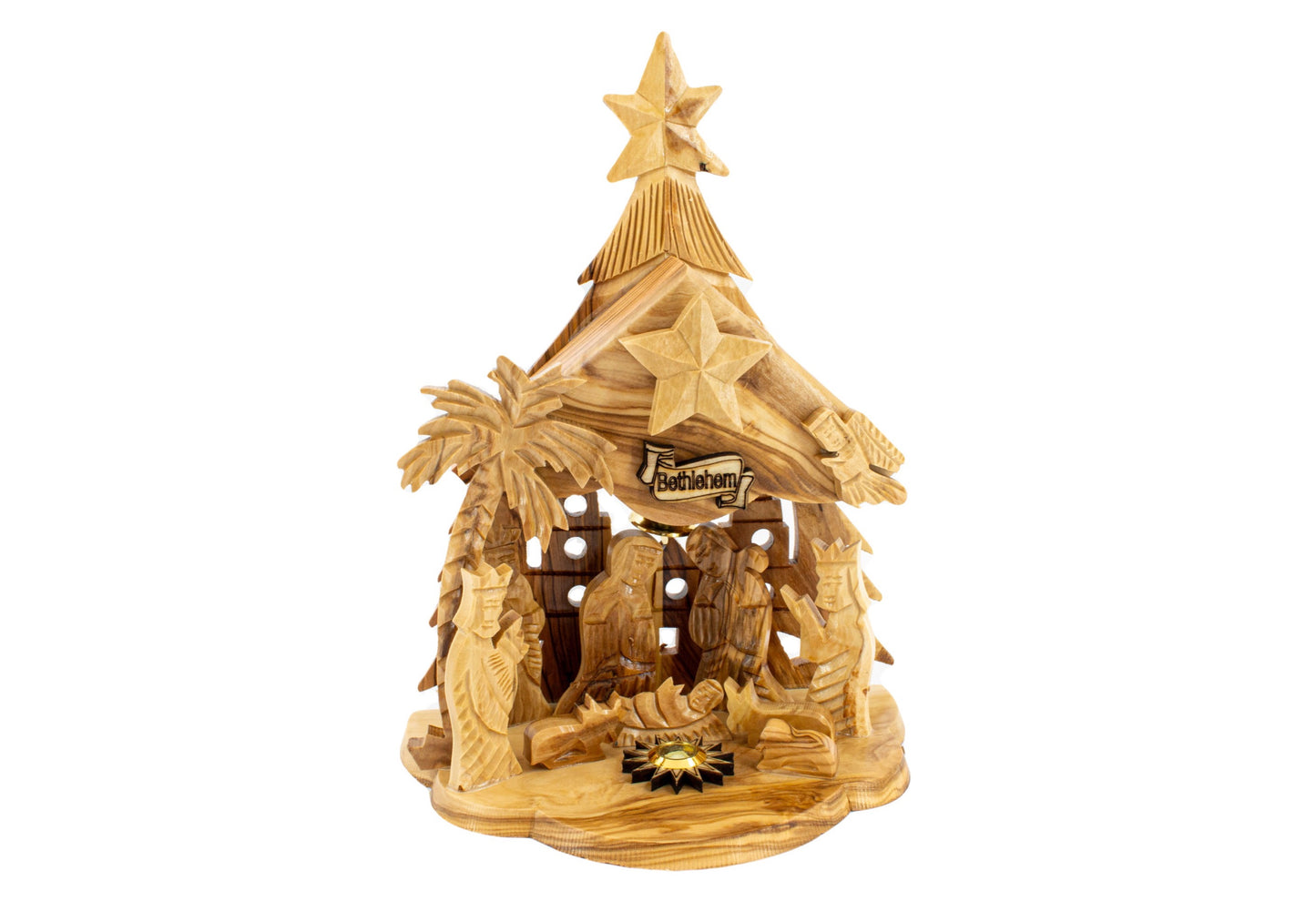 Nativity Set with Music Box