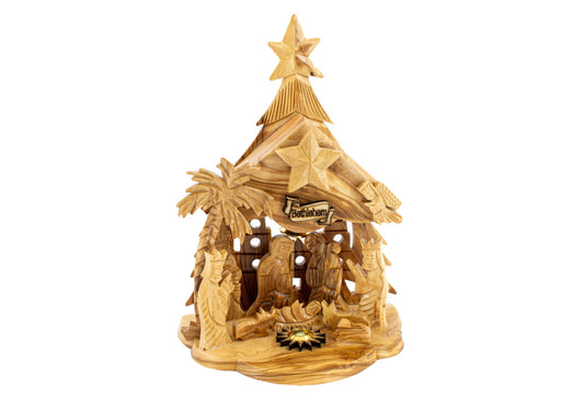 Nativity Set with Music Box