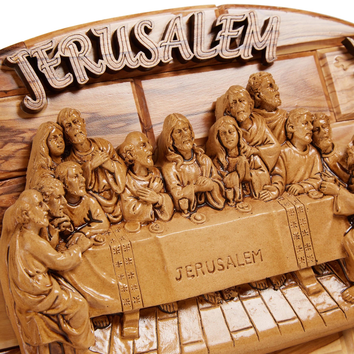 The Last Supper Plaque On Large Oval Handmade Hanging Wall Plaque
