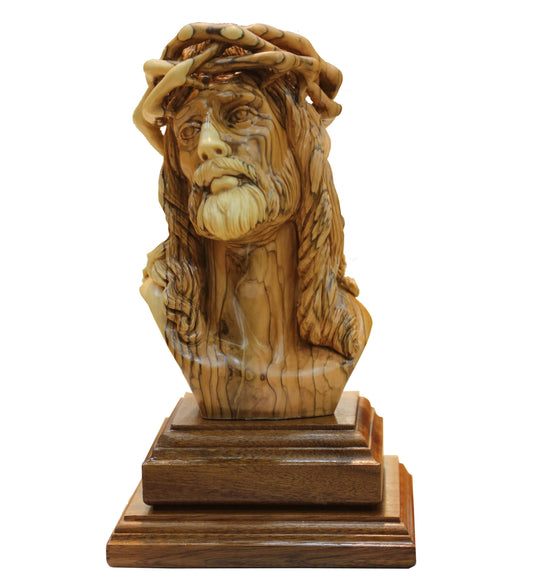 Olive Wood Jesus Head